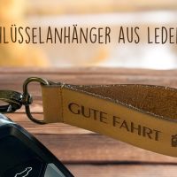DIY: Schlüsselanhänger aus Leder mit Wunschtext
