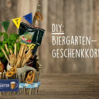 DIY: Biergarten-Geschenkkorb basteln