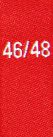 woven size labels - size 46/48