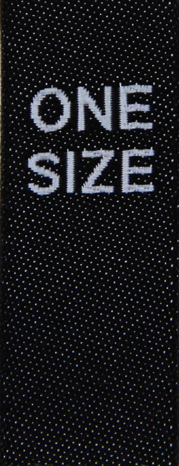 woven size labels - ONE SIZE