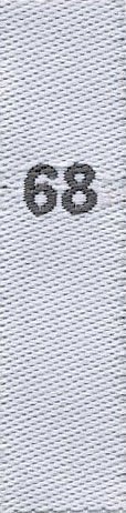 woven size labels for kids - size 68