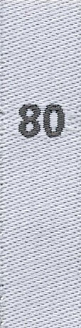 woven size labels for kids - size 80