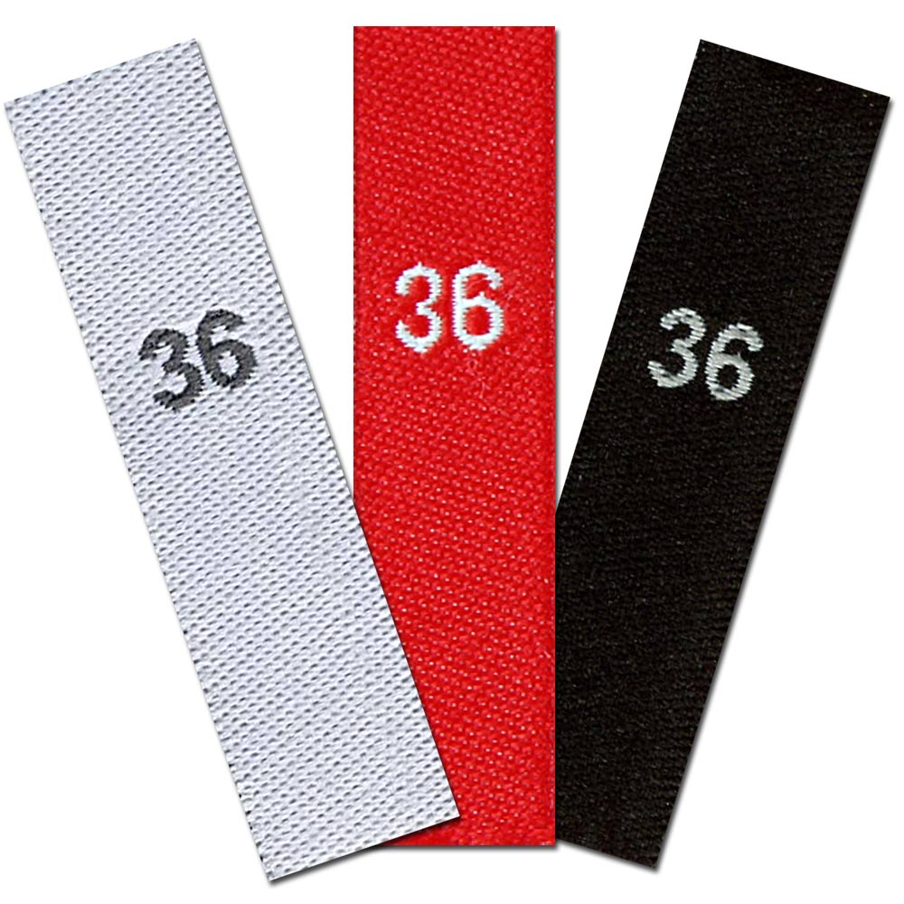 woven size labels - size 36