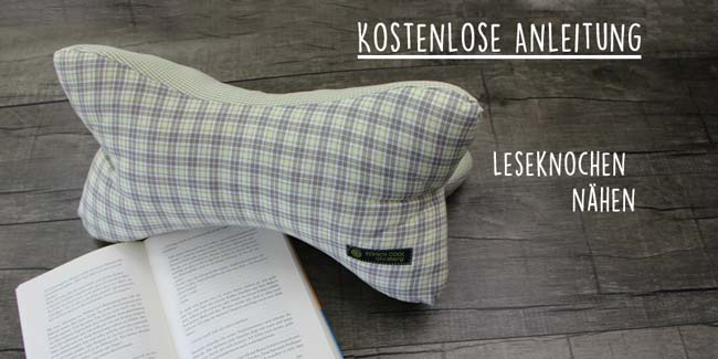 Leseknochen mit Textiletiketten