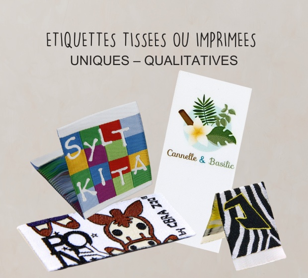 Etiquettes Tissees ou imprimees 