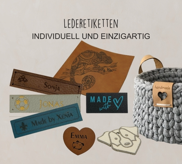 individuelle Lederetiketten