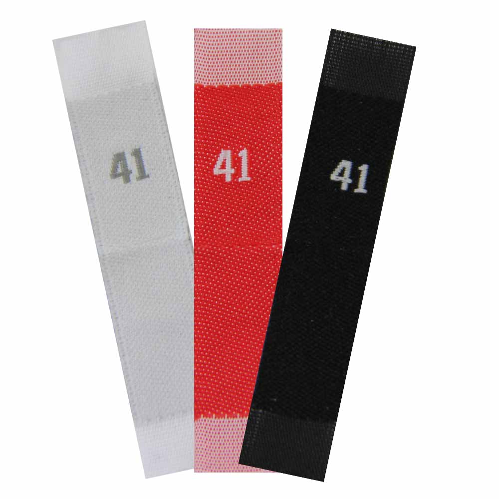 woven size labels - number 41 