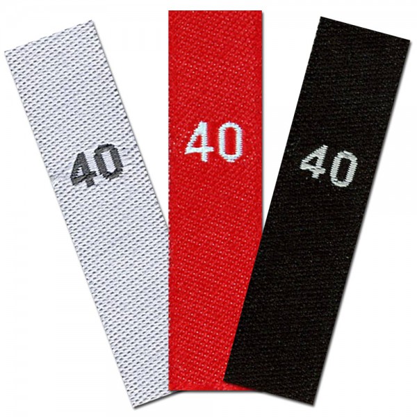 woven size labels - size 40