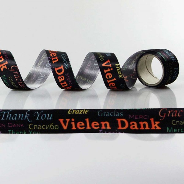 Gift Ribbon with design Vielen Dank / Thank you