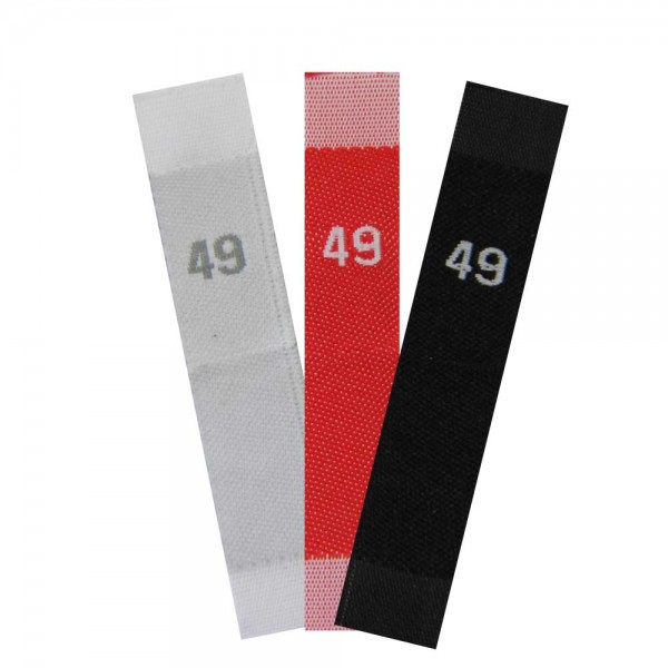woven size labels - number 49