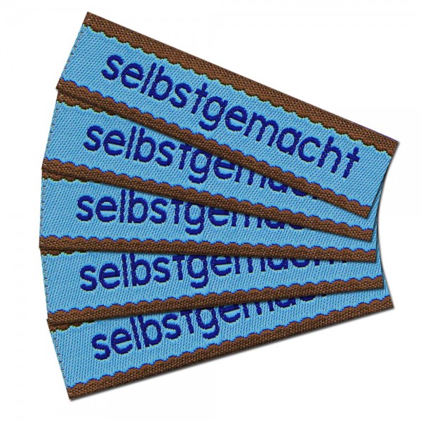 Woven Label with design "selbstgemacht"