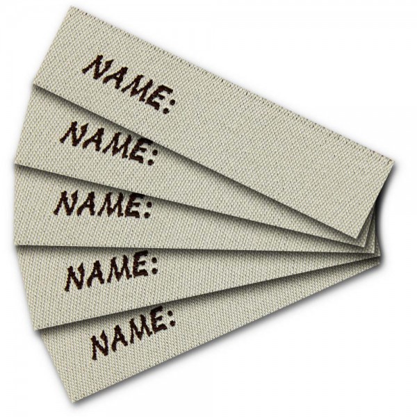 Fix&Fertig - Write-on label „NAME” (sew-in)