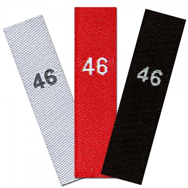woven size labels - number 46