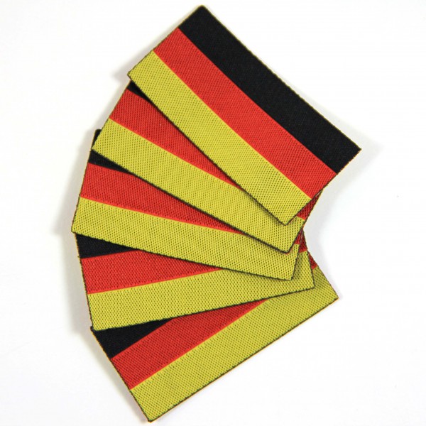 Bügeletiketten Deutsche Flagge, Textiletiketten
