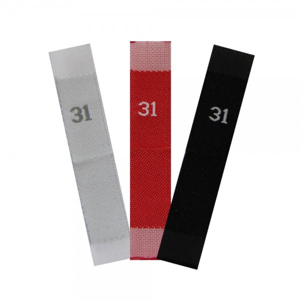 woven size labels - number 31