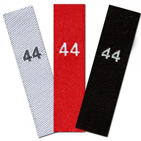 woven size labels - number 44