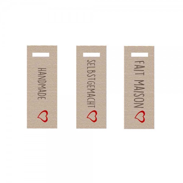 Hang tags | étiquettes volantes "FAIT MAISON cœur"