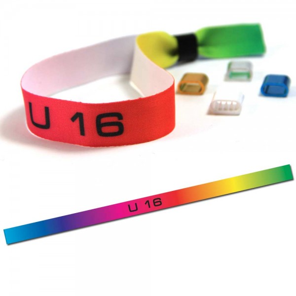 Partyarmband "U 16" Design 3, Eintrittsband