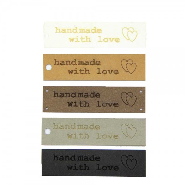 SnapPapp-Etikett "handmade with love"