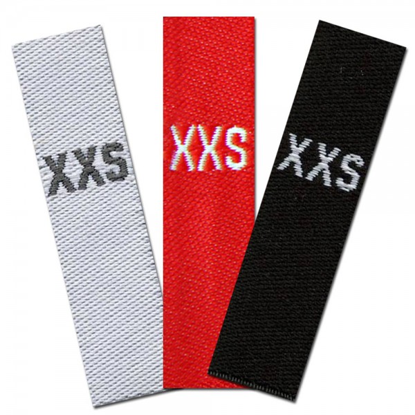 woven size labels - size XXS