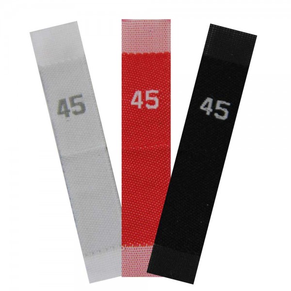 woven size labels - number 45