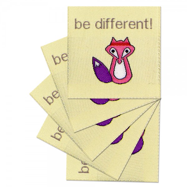 Fix&Fertig - Label with design "be different"