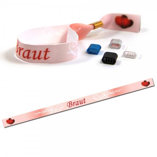 Party Wristband "Braut" Design 5