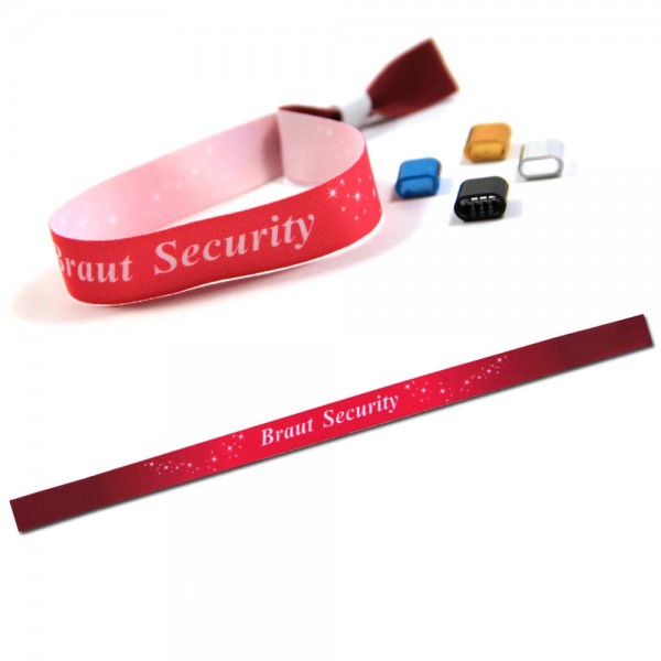 Partyarmband "Braut Security" Design 3